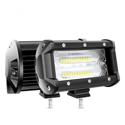 China Car Household Equipment Heavy Duty OEM ODM Trucks Boats Marines Cars Atv Utv LED Driving Lights 72W 6 Inch 6D Led Light Bar For Jeep Wrangler For Pajero for sale