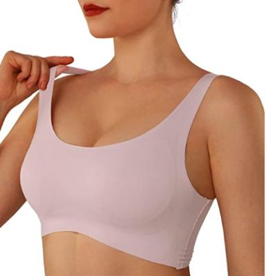 China 2021 Women's Seamless Yoga Bralette Invisible Operations Breathable Wireless Bras Bra Sleep Comfort With Removable Pads for sale