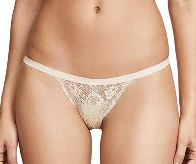 China 2021 Sustainsable Antibacterial Breathable Floral G-String Lace Thongs For Ladies for sale