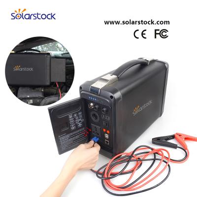 China 500W 110V - 240V Black Portable Backup Power Pack with Polymer Lithium Battery for sale