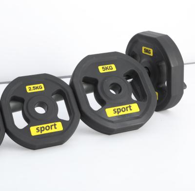 China Durable Dual Color Adjustable Weight Gym Equipment Barbell Weight Plate for sale