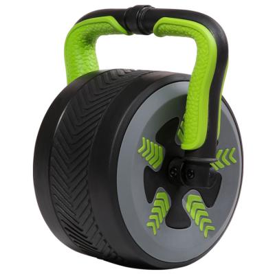 China Factory Price Universal Home Body Exercise Muscle Trainer 2 in 1 Kettlebell Abdominal Wheel for sale