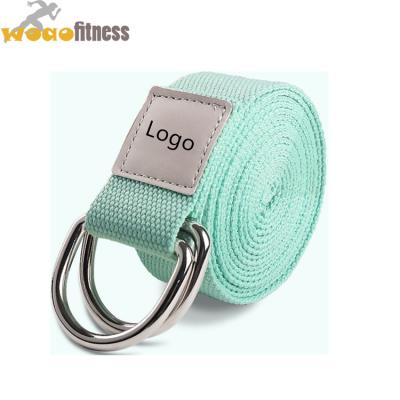 China Strength Training Customized Workout Resistance Elastic Band Soft Yoga Belt for sale