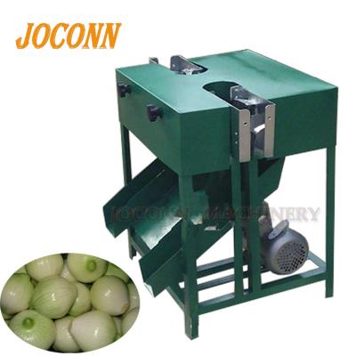 China Easy Operation Automatic Garlic Onion Root Stem Removing Concave Cutter Machinery /onion Root Stalk Garlic Root Cutter Machine for sale