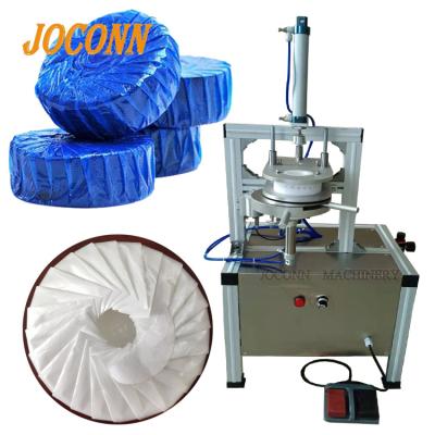 China Commodity commercial packing machine for soap round block/toilet packing machine travel soap stripper pleated packing machine with crease for sale