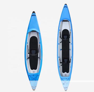 China Fishing Air Kayak Sport Kayak Made From DWF Fabrics Drop Stitch Fabric PVC Fabrics for sale