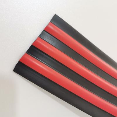 China Red And Black Inflatable Boat WHOLE Sale Flat Wave Rubbing Strand 75mm Width For Inflatable Dinghy Raft for sale