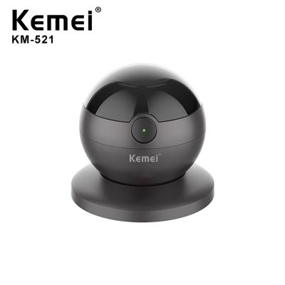 China Car Kemei KM-521Men Electric Shaver Mini Spherical Appearance Shaver With Magnetic Base for sale