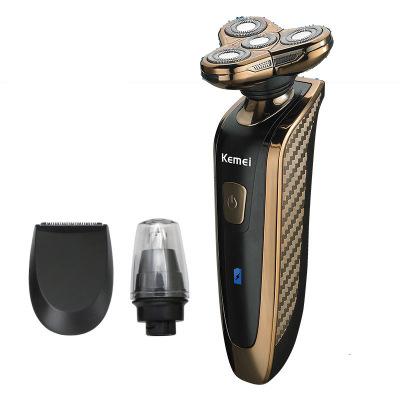 China Kemei 363 Triple Blade Men's Electric Shaver Rechargeable Washable Waterproof Shaver Electric Shaver for sale