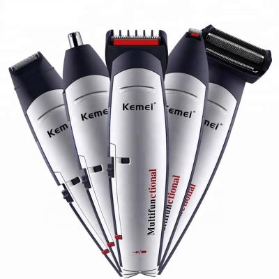 China Mini Painless Hot Kemei km-560 portable 5-in-1 container set clipper and hair trimmer for sale