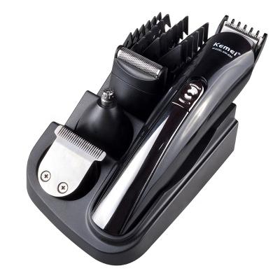 China Car KM-500 4 in 1 Rechargeable Hair Trimmer Electric Shaver Titanium Beard Trimmer for sale