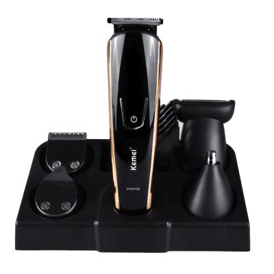 China Safety Kemei KM-526 5 in 1 Electric Hair Clipper Nose and Ear Hair Trimmer Set for Man for sale