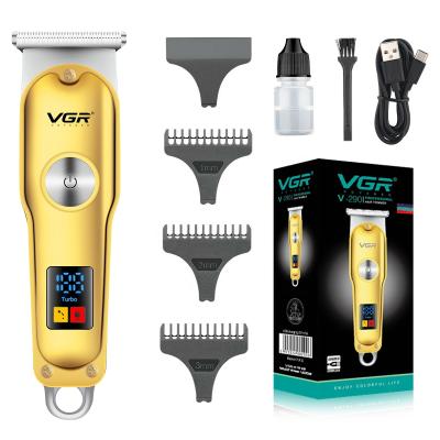 China VGR V-290 LED display hair trimmer commercial professional electric rechargeable barber best for men for sale