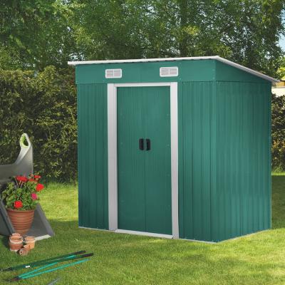 China Easily Assembled Eco-friendly Tool Steel Storage Metal Garden Shed Latest Storage Shed Design for sale