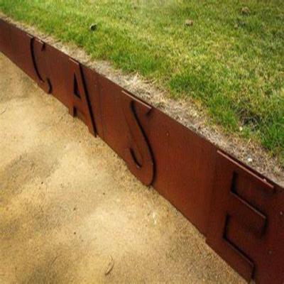 China Outdoor Yard Garden Edging Lawn Border Corten Steel Garden Edging Photos Metal Garden Edging for sale