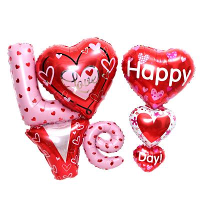 China Amazon hot sale heart balloon creative wedding decoration love balloons for valentine's day for sale