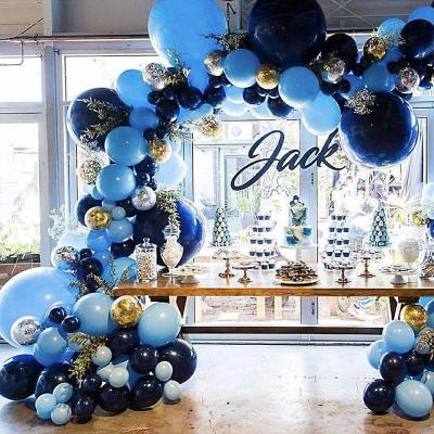 China Gift Toy Amazon Online Night Blue Latex Sequin Balloon Chain Set Bundle Wedding Balloons Decorations For Events Party Supplies for sale