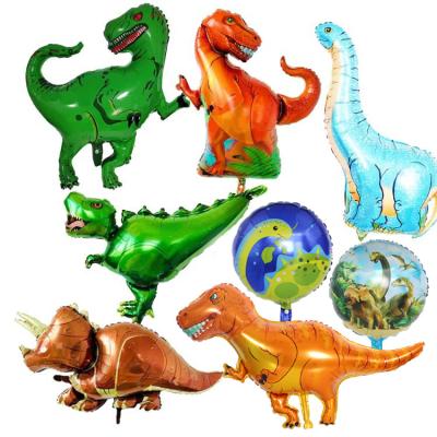 China Gift Toy Children Birthday Party Favors Decoration Giraffe Triceratops Movie Cartoon Dinosaur Foil Balloon for sale