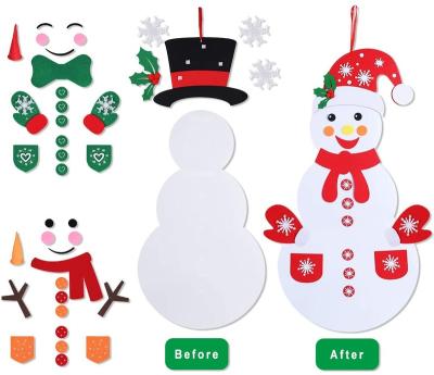 China Breathable DIY Ruled Snowman Games Set With 3 Style Modes 58Pcs Unlock Kit Wall Hanging Christmas Gifts for sale