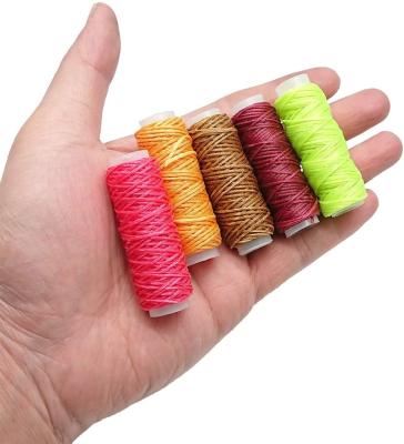 China Sustainable Diameter 1,1.5, 2mm Waxed Cord Jewelry Findings DIY Making Fabric Bracelet Necklace Braided Wire for sale