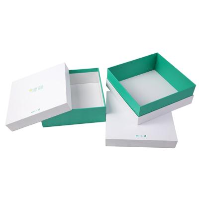 China Handmade high quality concise hard cardboard cover and tray gift box for packaging with custom logo for sale