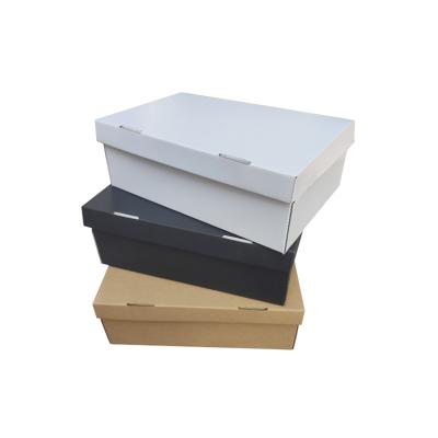 China High Quality Recyclable Flip Shoe Packaging Box With Folding Kraft Paper Board Cartons Custom Own Logo for sale