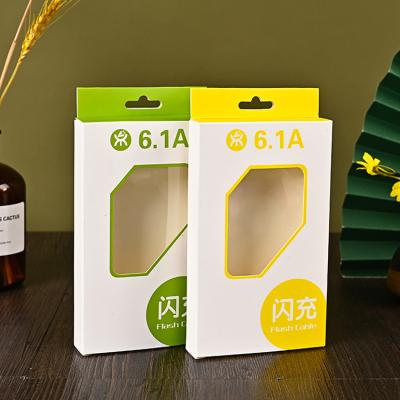 China Recyclable Customized White Paper Box Product Recyclable Packaging Boxes With Window for sale