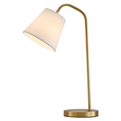 China Simple Copper Color Modern Office Reading Table Lamp Desk Lamp for sale