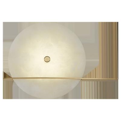 China Small modern originality bedroom living room kitchen post-modern ball led copper wall lamp for sale