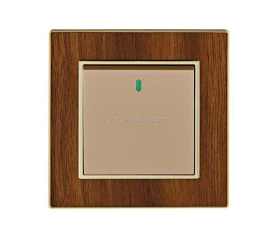 China 1 Gang 1way Light Switch Multipurpose Electric Wooden Plates for sale