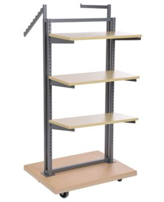 China Advertising Cheap Price Shelving Garment Rack Floor Standing For Garment Shop for sale