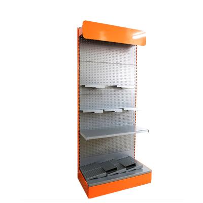 China Free Standing Retail Store Accessories Metal Pegboard Display Rack Display Stand Rack for sale