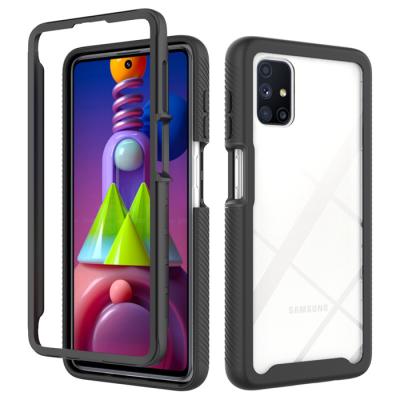 China Luxurious Shockproof Clear Acrylic Anti-fall TPU PC Cell Phone Case Back Cover For Oppo A94 5g A74 A54 Cases for sale