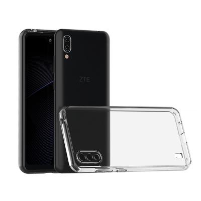 China Anti-drop Lens Protect Transparent Hard Clear Acrylic Phone Case Shockproof Mobile Phone Cover For ZTE A5 2020 A51 A3 L210 A7S for sale