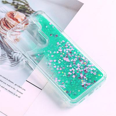 China New Design Anti-fall Mobile Phone Glitter Cover Liquid Glitter Phone Cases For Moto G60 Back Cover for sale