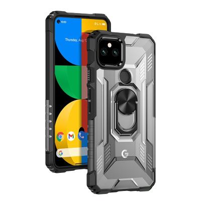 China Latest Anti-drop Phone Case PC+TPU Shockproof Cover Device With Metal Ring Holder For Nokia XR20 G20 for sale