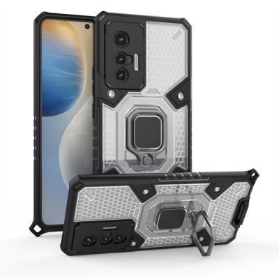 China Hybrid Magnetic Anti-drop Kickstand Phone Case For Motorola 2021 Edge Car Mount Transparent Phone Case for sale