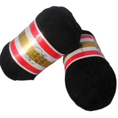 China Wholesale Black Anti-pilling Low Shrinkage 3000D Brazilian Wool Hair Yarn for sale