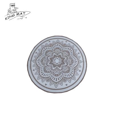 China Good Quality PP Jacquard Patio Mat Factory Anti-Slip Outdoor Round Customization for sale