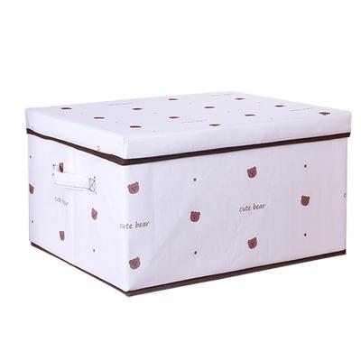 China Durable Waterproof Washable Fabric Storage Cubes High Quality Foldable Storage Box With Lids And Handles for sale