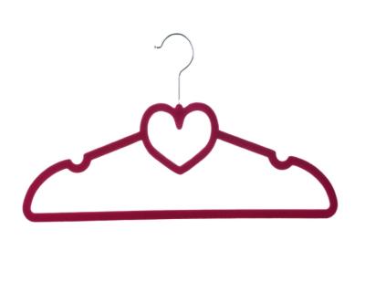 China Wholesale Multifunctional Slip Non Flocking Creative Heart Design 10 Pack Clothing Hanger for sale