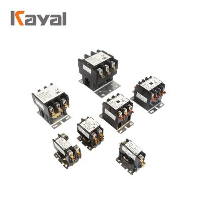 China KAYAL definite purpose contactor single pole 2 3 4 pole air conditioning central magnetic contactor 220v for sale