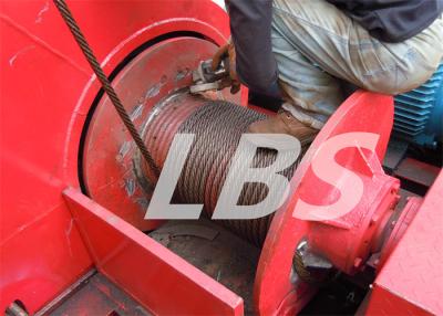 China Aceite móvil rojo Rig Drawworks, 50 Ton Hydraulic Winch  Para el petróleo y gas bien en venta