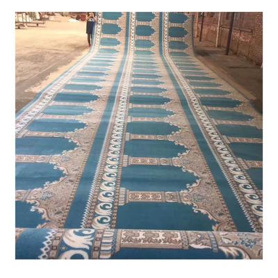 China Modern washable top quality custom design 20 people prayer blanket super soft carpet rug islamic musjid size for mosque for sale