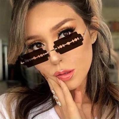 China Wholesale Newest Fashion Sunglasses Designer Custom Design Exaggerated Personality Blade Women's Hollow Sunglasses for sale