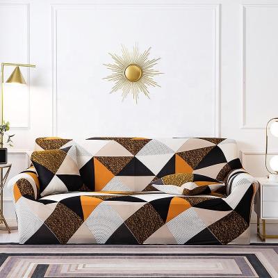 China Europe Amazon Printed Magic Elastic Sofa Cover 3 Seats Silpcover Knit Spandex Couch Cover Stretch Sofa Covers for sale