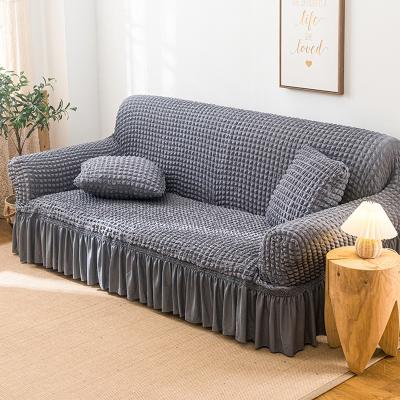 China American wholesale 1234 latest design sofa cover modern soft thick stretch style elastic seater knit spandex sofa cover for sale