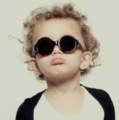 China Fashion New Children's UV400 Girls Vintage Small Cute Round Sunglasses 2021 for sale