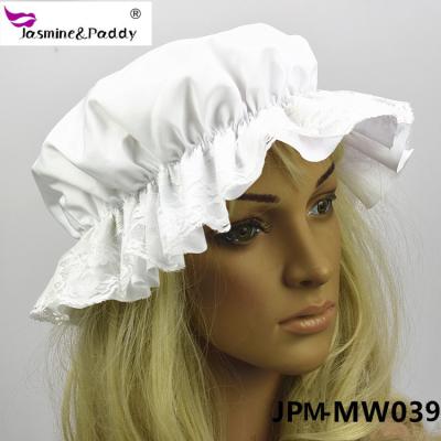 China Custom White Victorian Costume Maid Hat Character Ladies Broom Accessory Tudor Girl Party Fancy Dress for sale