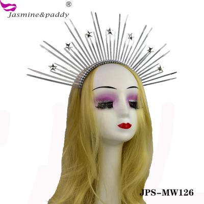 China Cosplay Halo Headband Party Starburst Headband Virgin Goddess Luxury Crown Customized for sale